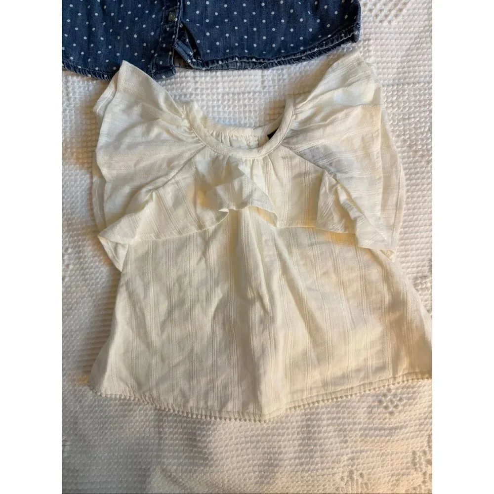 Baby Girl Top Bundle‎ 3-6M Gap Chambray EUC